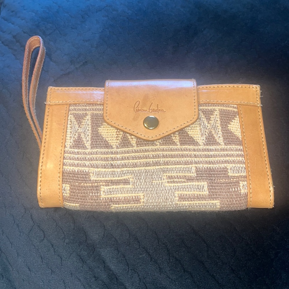 Vintage 90’s tapestry southwestern western Princess Gardner Wallet wristlet